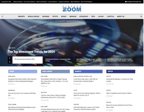 fintechzoom .com|fintechzoom website.